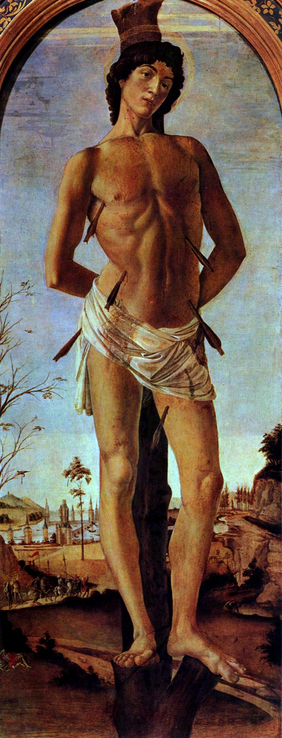 573x1500 Epph Botticelli's St. Sebastian (C.1473) - San Sebastian Painting