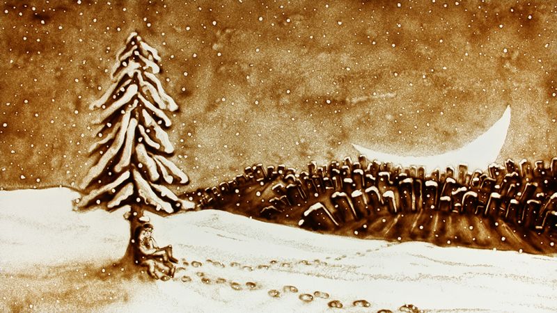 800x450 Sand Art Performance On Command Custom Movies Sand Artist Drawing - Sand Art Painting