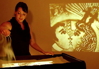 412x288 The New Sand Art Ululating Undulating Ungulate - Sand Art Painting