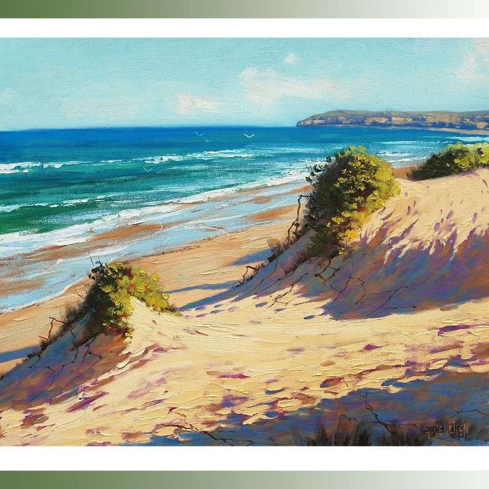 1000x1000 2018 Beach Painting Seascape Oil Canvas Ocean Surf Sand Dunes - Sand Beach Painting
