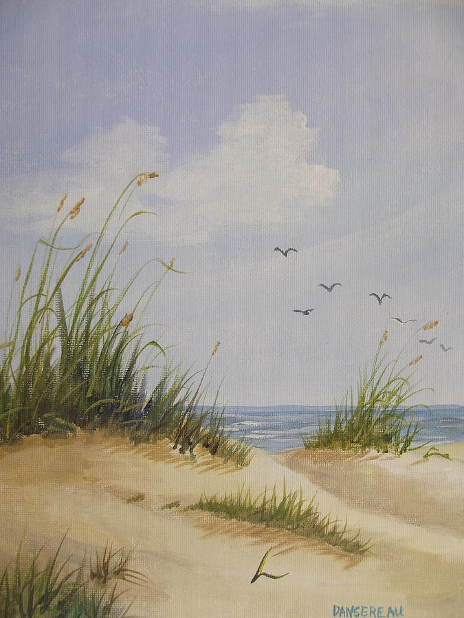675x900 Sunshine And Sand Dunes Painting By Wanda Dansereau - Sand Dunes Painting