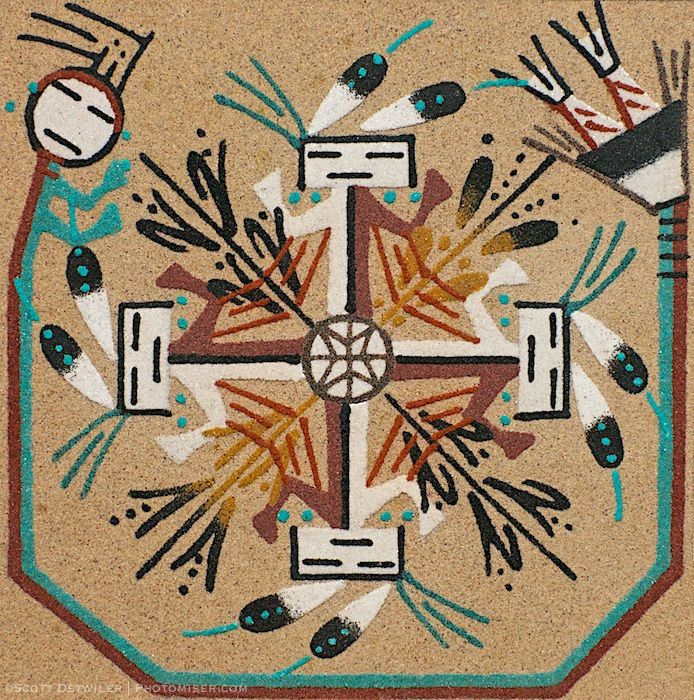 694x700 Sand Painting - Sand Painting