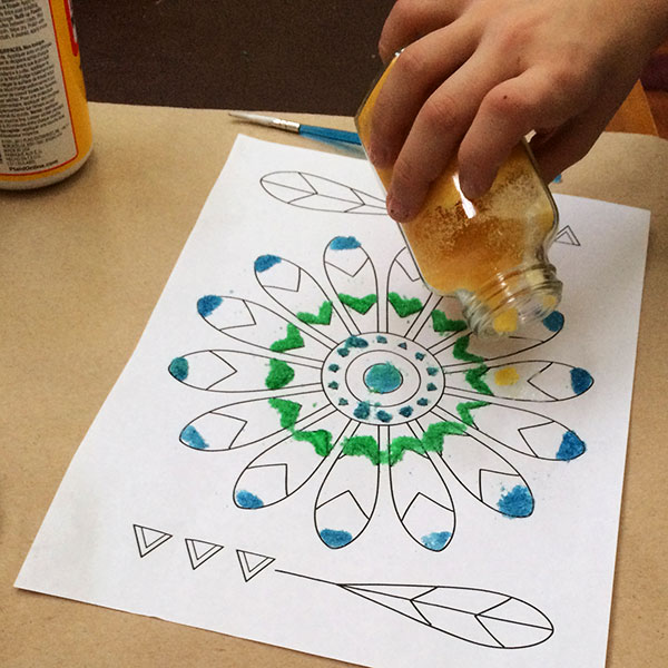 600x600 Sand Painting Kid Craft - Sand Painting