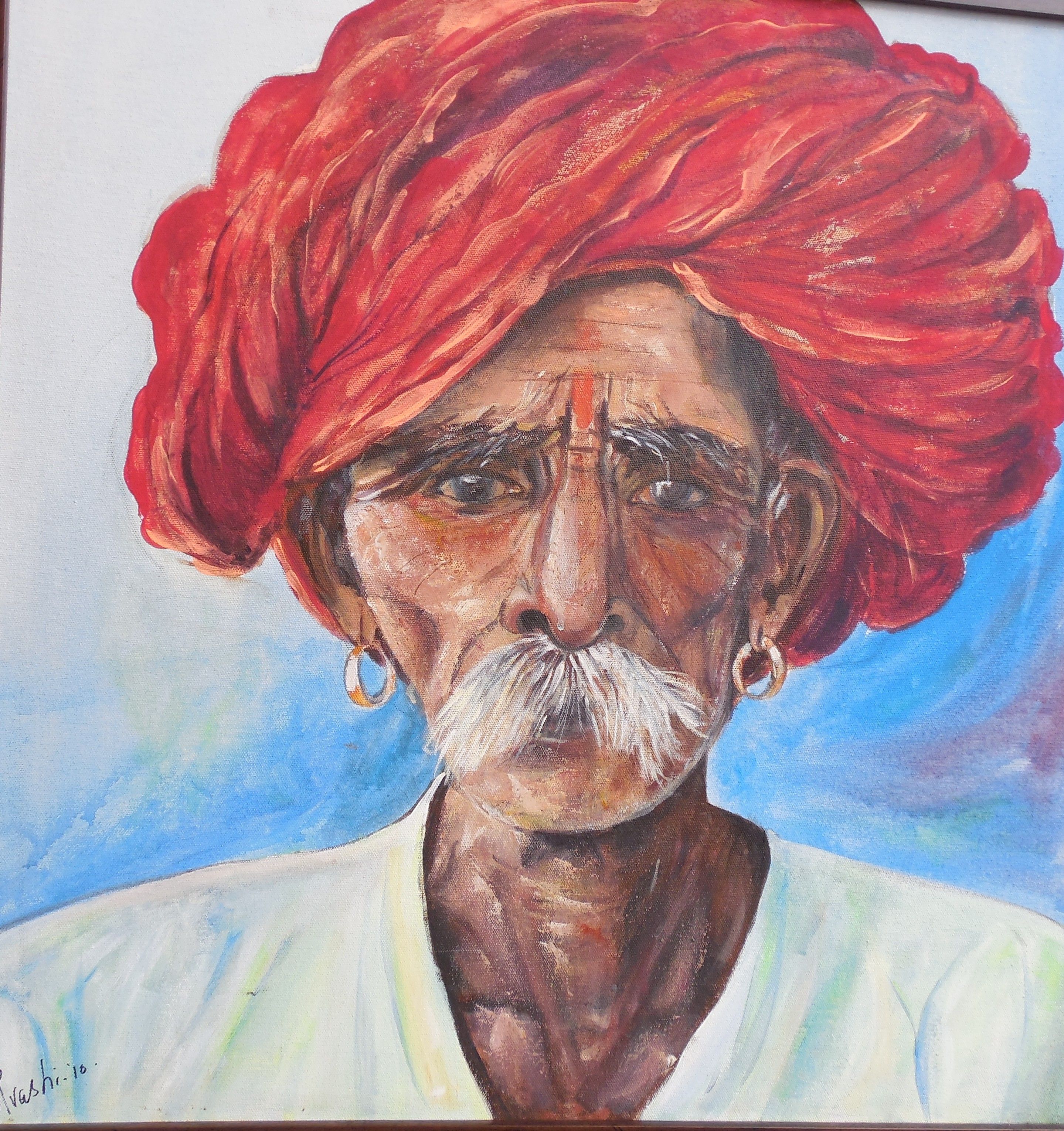 2879x3061 Dignity Paintings By Artist Urvashi Thakkar Sandbox - Sandbox Painting