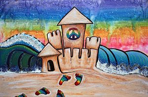 300x196 Sand Castle Paintings Fine Art America - Sandcastle Painting