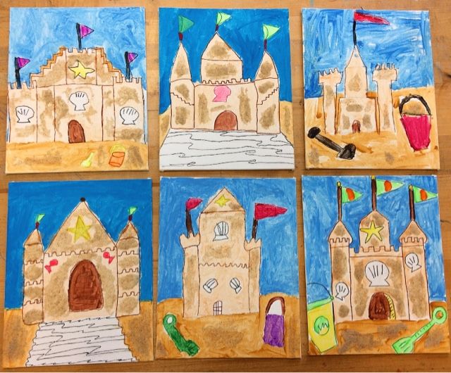 640x530 Sandcastle Paintings Elementary Art Art With Mr. Giannetto Blog - Sandcastle Painting