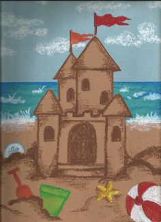 236x324 Sandcastles Art Project Teacher Y Things Art - Sandcastle Painting