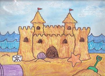 360x262 Architecture Glowing Sandcastles. - Sandcastle Painting