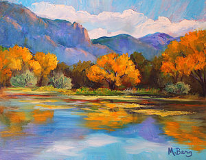 300x233 Sandia Mountain Paintings Fine Art America - Sandia Mountains Painting