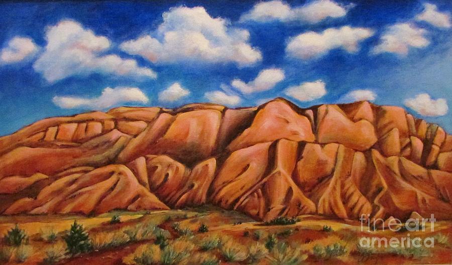 900x529 Sandia Mountains Nm Painting By Beth Fischer - Sandia Mountains Painting