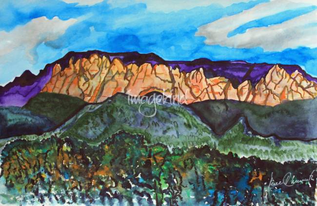 650x423 Stunning Sandia Mountains Painting Reproductions For Sale - Sandia Mountains Painting