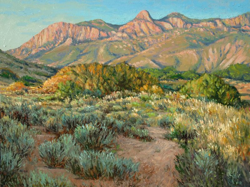 800x597 Phil Hulebak Fine Art - Sandia Mountains Painting