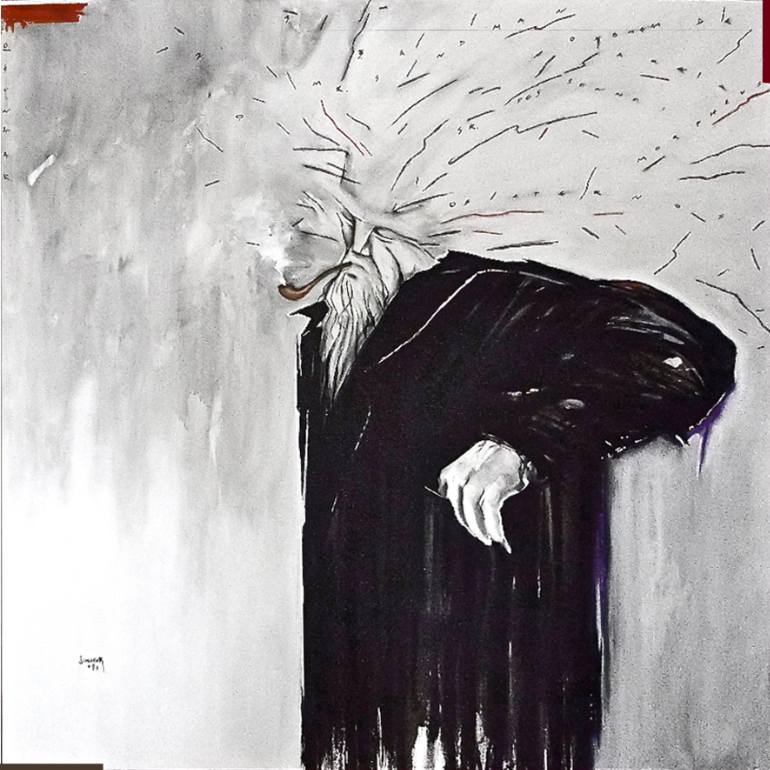 770x770 Saatchi Art Sandman Painting By Newton Scheufler - Sandman Painting