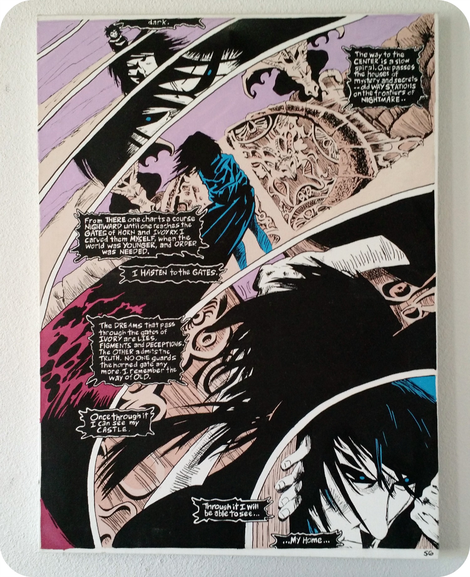 1500x1840 Sandman Comic Scaled Up Painting Little Craft Corner - Sandman Painting