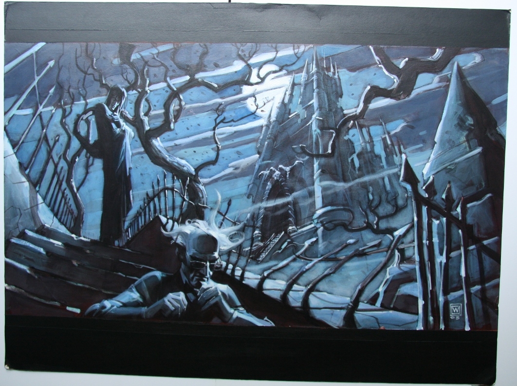 1062x793 Sandman Amp Lucien Sandman Film Development Painting, In Marc - Sandman Painting