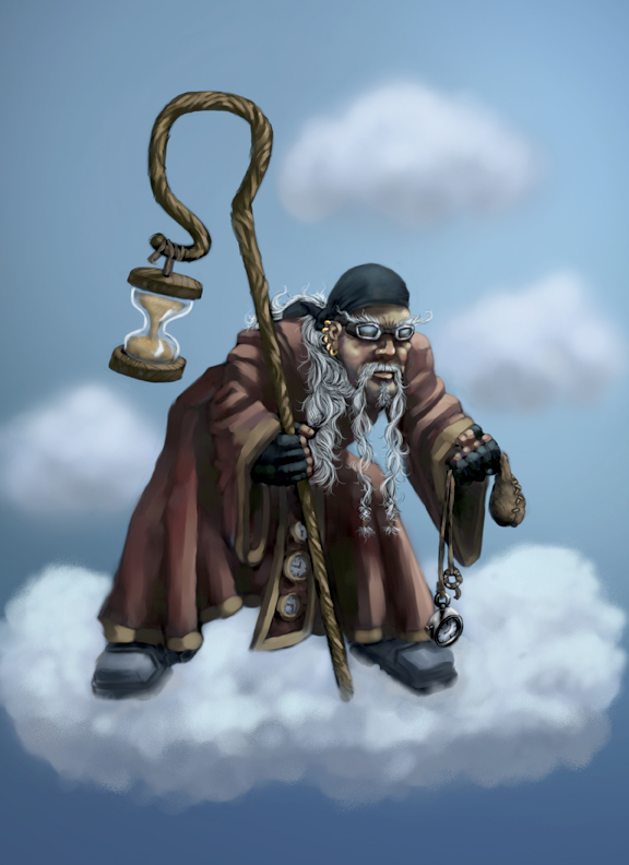 576x792 May 2011 Palacio Illustration - Sandman Painting