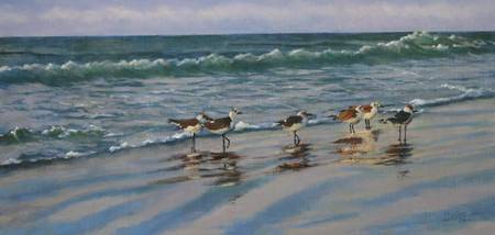 450x214 Stunning Sandpiper Oil Painting Reproductions For Sale On Fine - Sandpiper Painting