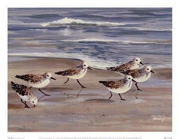 350x272 Sandpiper Art - Sandpiper Painting