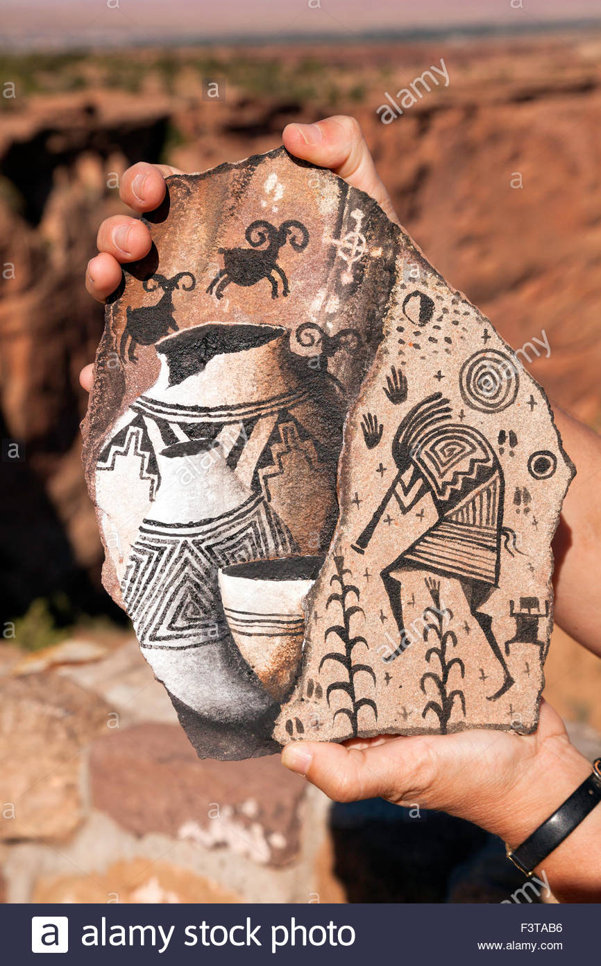 866x1390 Native American Navajo Painting On Sandstone - Sandstone Painting