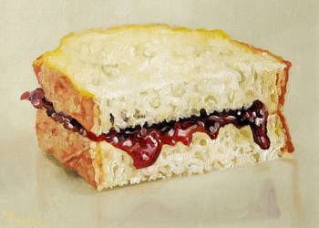 350x250 Jem Sandwich Oil Painting By Magdalena Stavila - Sandwich Painting