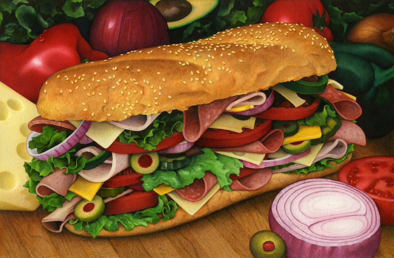 800x524 26 Judy's Studio Tips Part 4 Illustrating My Life - Sandwich Painting