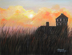 300x231 Sandy Hook Lighthouse Paintings Fine Art America - Sandy Hook Painting