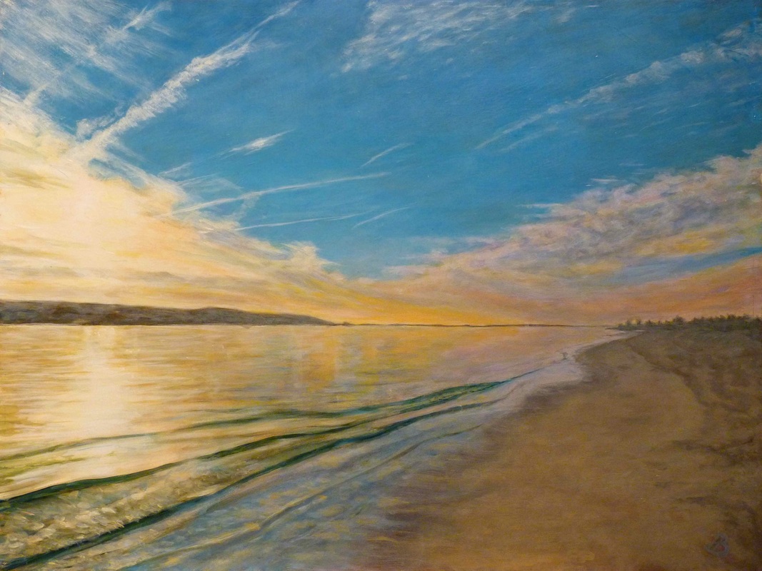 1067x800 My Sandy Hook Bay Painting Update Process - Sandy Painting