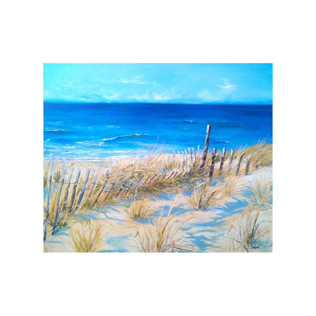 1200x1200 Sandy Neck Oil Painting Of Cape Cod Beach - Sandy Painting