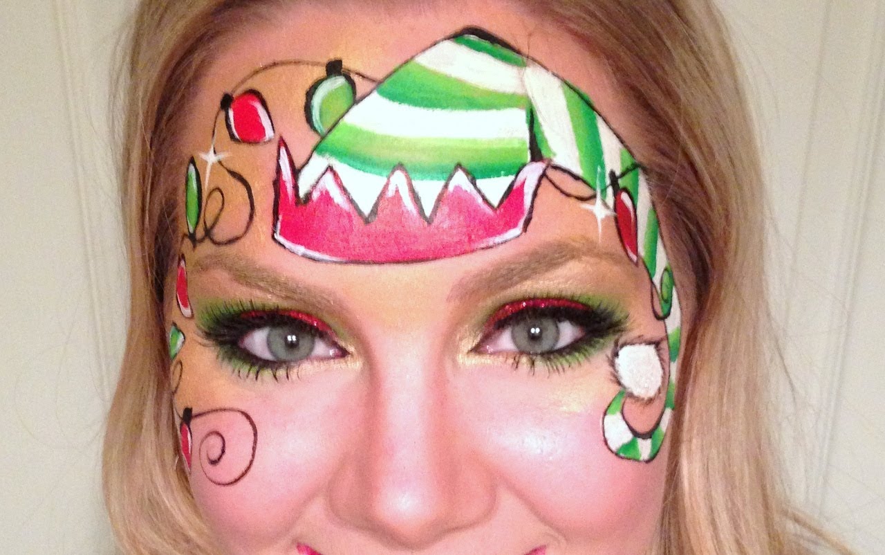 1280x802 Christmas Elf Face Painting - Santa Claus Face Painting