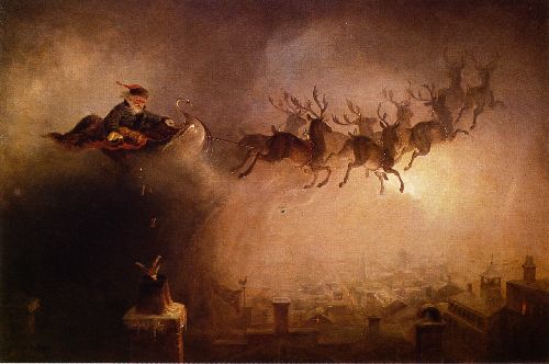 500x332 Santa Claus Painting William Holbrook Beard Oil Paintings - Santa Claus Oil Painting