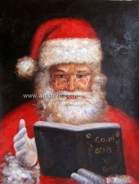450x597 Santa Claus Oil Painting Op Cf3 10 - Santa Claus Oil Painting
