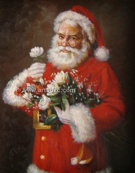 450x578 Santa Claus Oil Painting Op Cf3 13 - Santa Claus Oil Painting