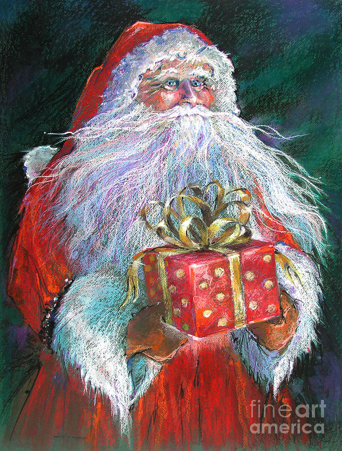 683x900 Santa Claus - Santa Claus Painting