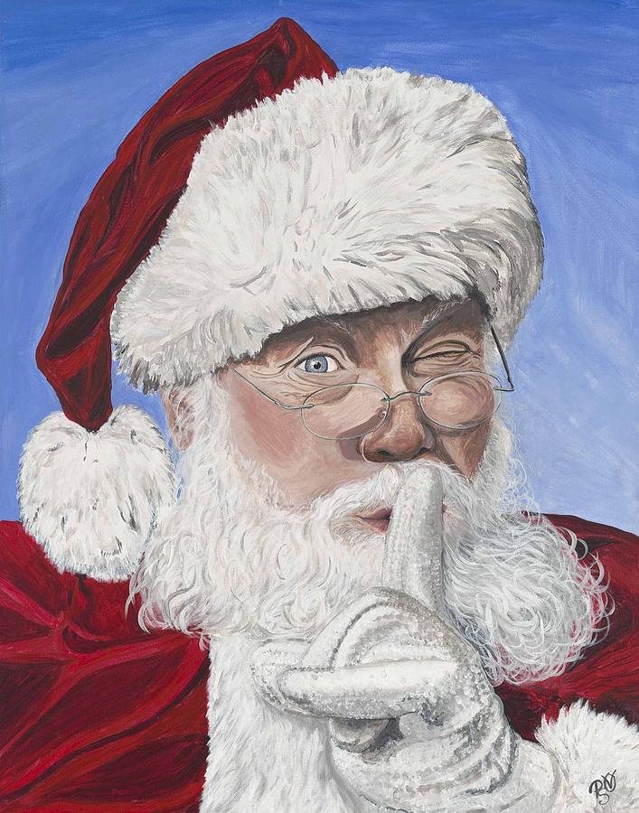 707x900 Santa Claus Painting By Patty Vicknair - Santa Claus Painting