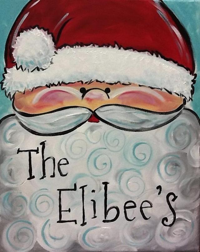 640x806 How To Paint Santa Claus - Santa Claus Painting