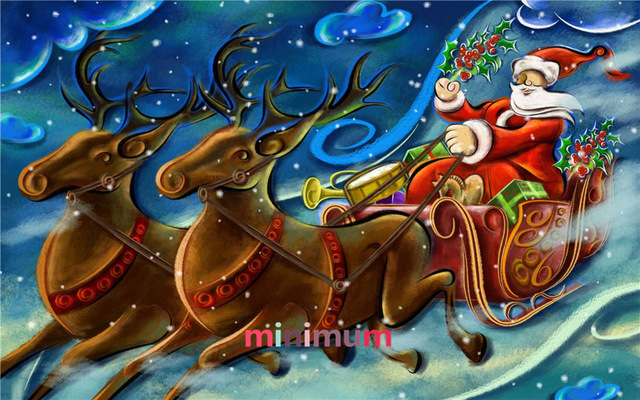 640x400 Santa Claus Full Diamond Painting Celebrate The Christmas Cross - Santa Claus Painting For Kids