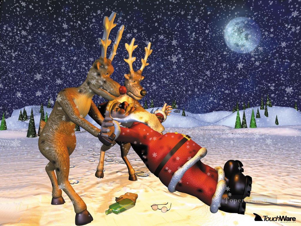 1024x768 Xs078 Kids Christmas Santa Claus Painting In Oil For Sale - Santa Claus Painting For Kids