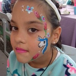 250x250 Face Painting Rosy - Santa Face Painting