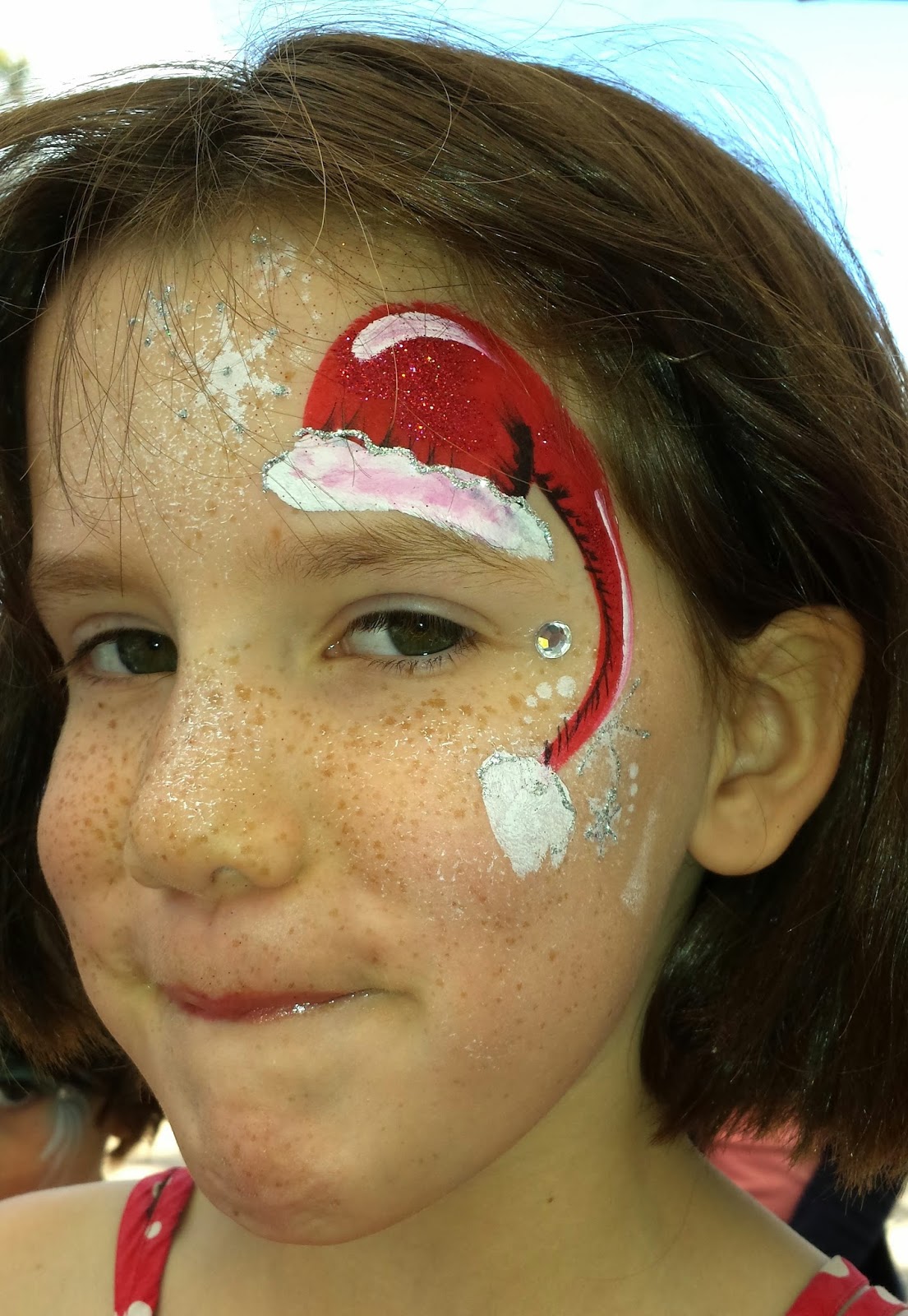 1105x1600 Goodbye Spring, Hello Summer Face Painting By Deborah Lane - Santa Face Painting