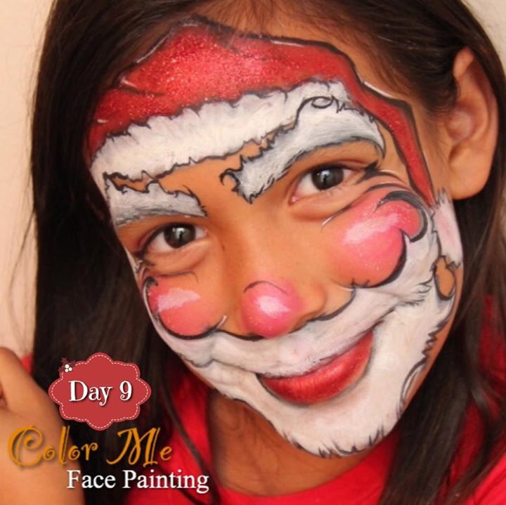 720x719 Santa Face Paint Images Face Painting - Santa Face Painting