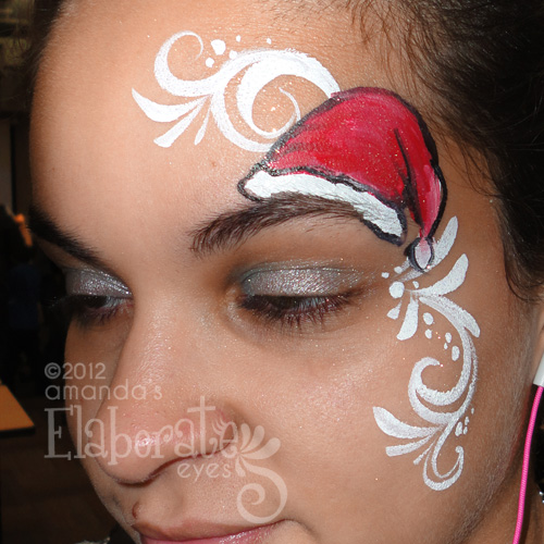 500x500 Winter Face Painting Amanda's Elaborate Eyes Face Amp Body Painting - Santa Face Painting