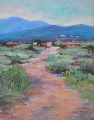 314x400 Painting My World Santa Fe Landscape Painting - Santa Fe Painting