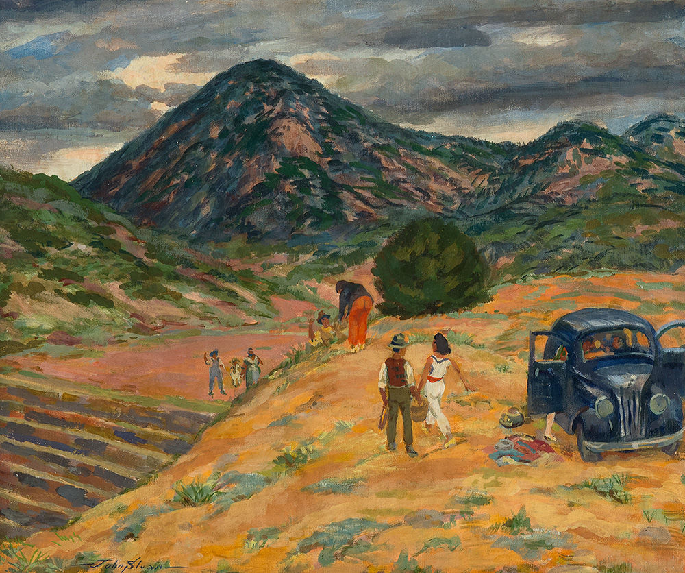 1000x836 Summer Stages John Sloan In Santa Fe Gallery Openings - Santa Fe Painting