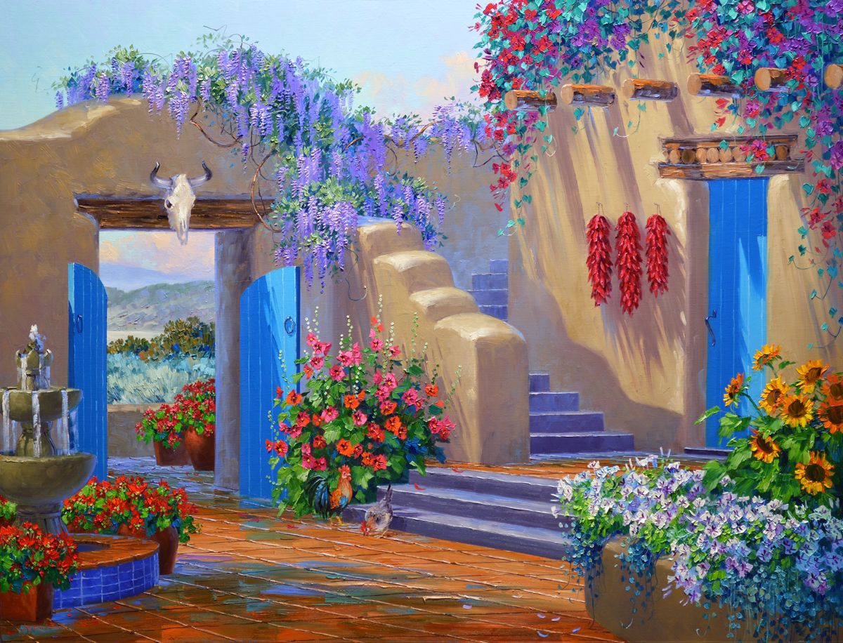 1200x916 2014 07 Sg6314 A Lazy Day - Santa Fe Painting