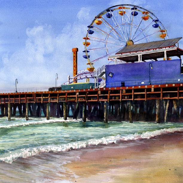 612x612 Santa Monica - Santa Monica Painting