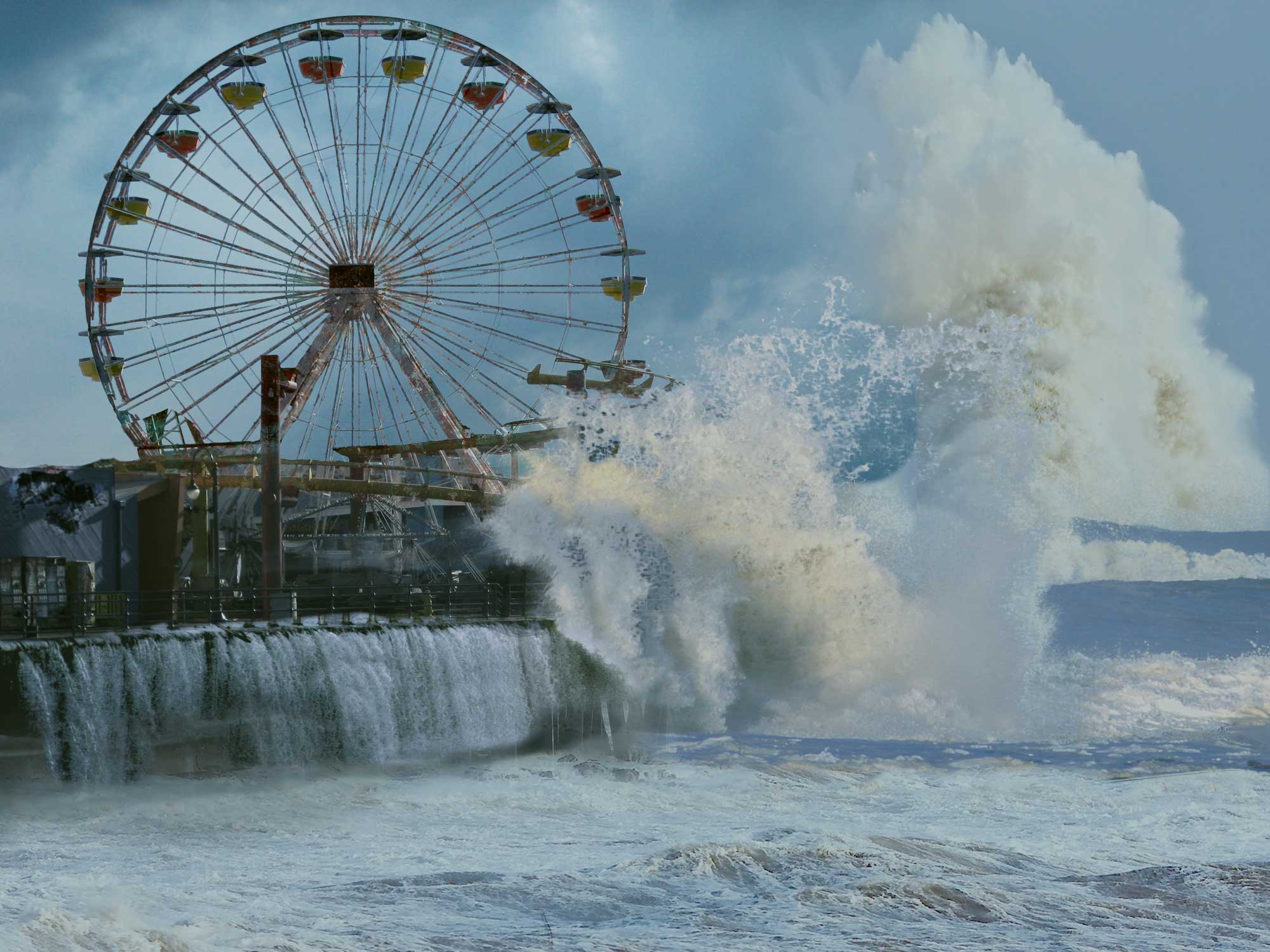 2000x1500 Matte Painting Santa Monica Pier - Santa Monica Pier Painting