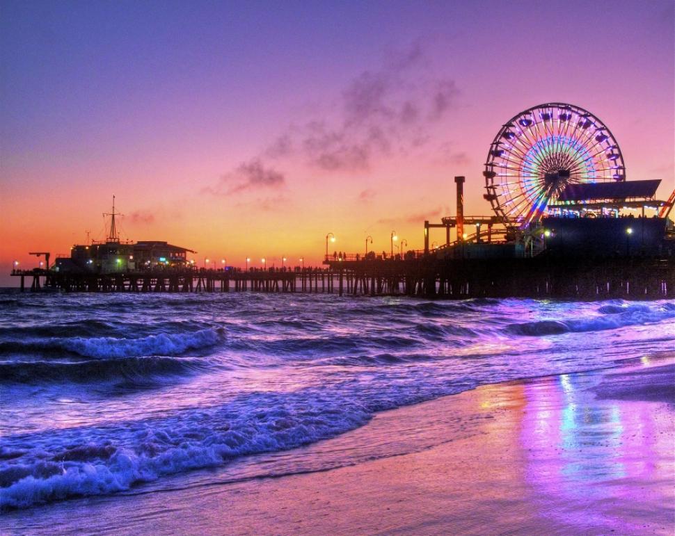 Santa Monica Pier, Sunset Shoot From Santa Monica Pier - Santa Monica Pie.....