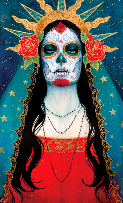 400x661 Paintings 2009 - Santa Muerte Painting