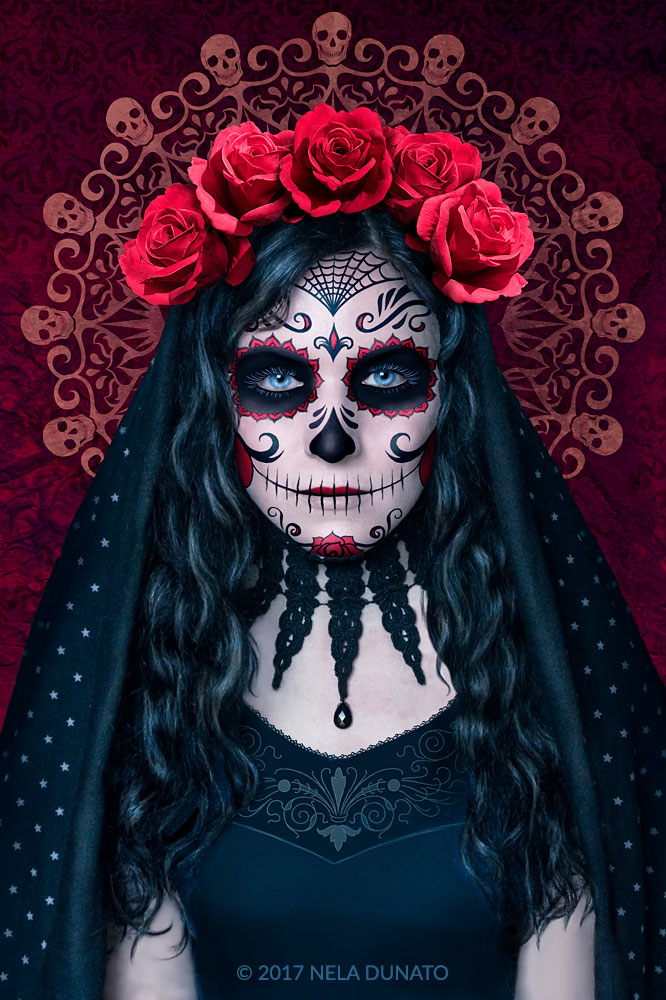 666x1000 Santa Muerte Nela Dunato Art Amp Design - Santa Muerte Painting