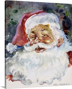 236x292 Potrait Of Santa Claus Art Reproductions, Vintage Art And Santa - Santa Painting